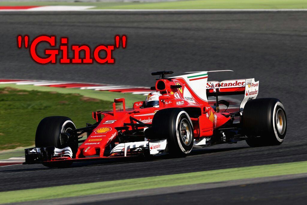 _DeinSchatten_'s tweet photo. El nombre más esperado !! #Gina está aquí ,#Vettel #Ferrari #F1Testing @MonikaMonik93 #vettelista #formulera https://t.co/WLRg43lAyi