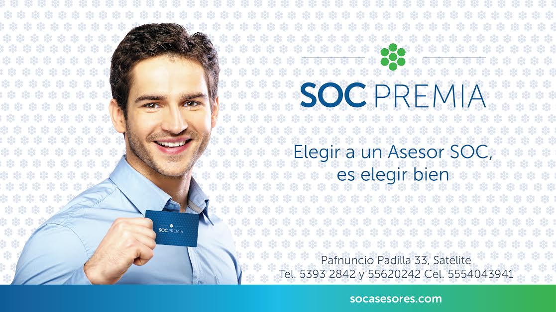 Permite que los mejores asesores de créditos te ayuden a cuidar tu patrimonio.

SOC Asesores es tu mejor opción 👉 goo.gl/asEh21