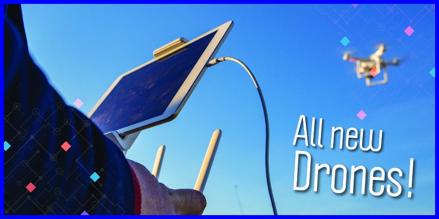 TechTronixUK's tweet image. We have all #new #Drones in stock! Take a look and #buy when you&apos;ve found the one for you, you won&apos;t regret it!  
#Tech #Ipad #Phone