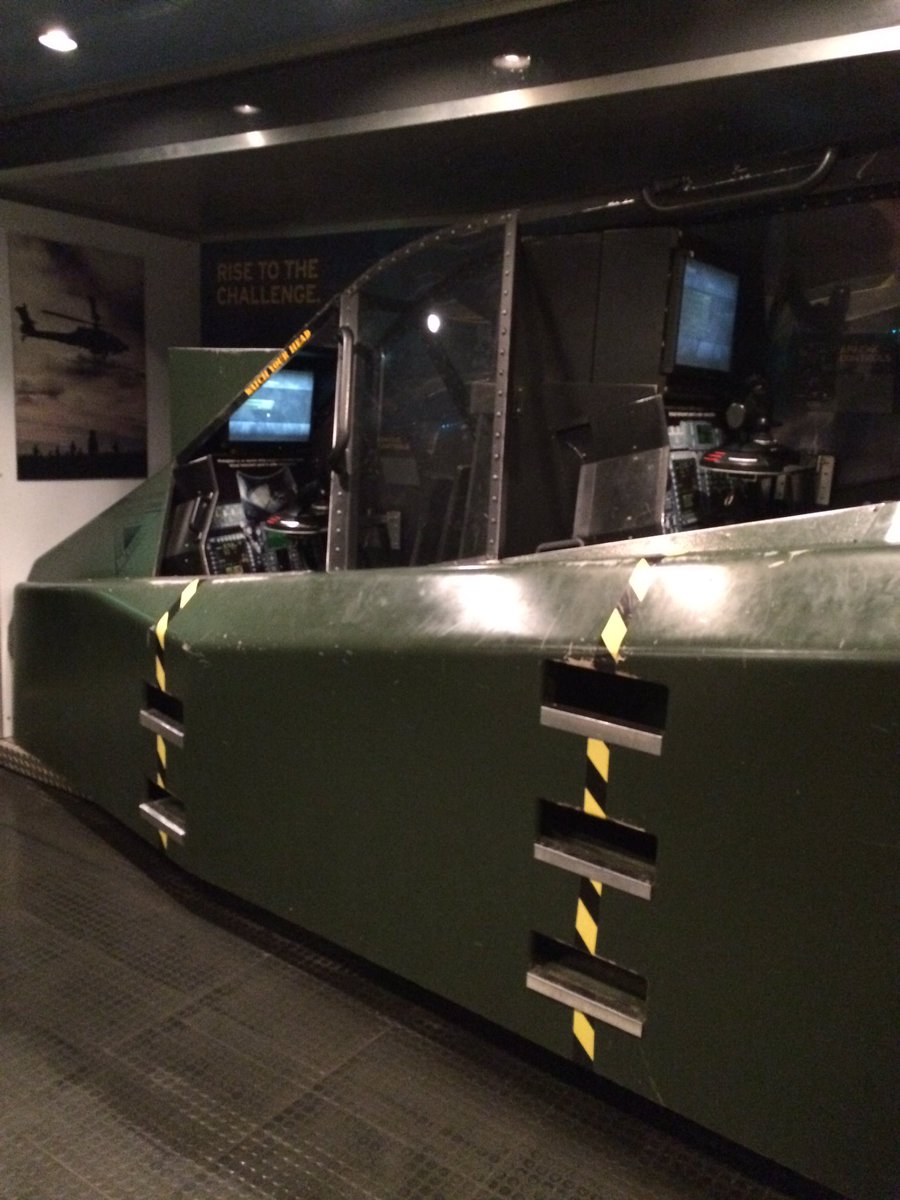 GoZaneState's tweet photo. On the @ZaneStateC campus today! Come to the ASTC and check out the US ARMY aviation simulator! #goarmy #gozanestate https://t.co/dNT64d8lNU