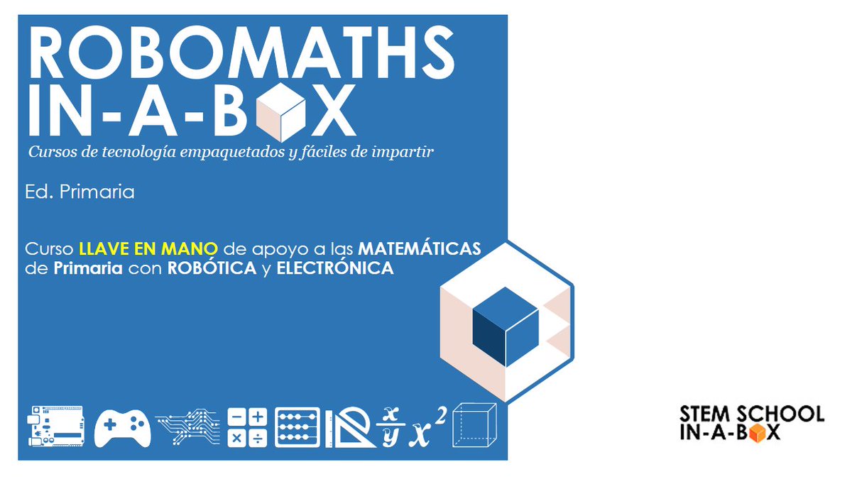 SteamSchoolBox's tweet photo. Alumnos de #primaria aprenden #matematicas con proyectos prácticos de Robótica Electrónica y Programación #ROBOMATHS https://t.co/VXRdA82XEx https://t.co/qAyXC2cryi