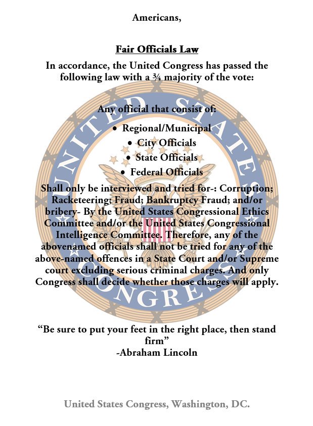 USCongress_GTA's tweet photo. ANNOUNCEMENT: Law Passed (note: this may vary from state to state) https://t.co/yTcNg87jIw