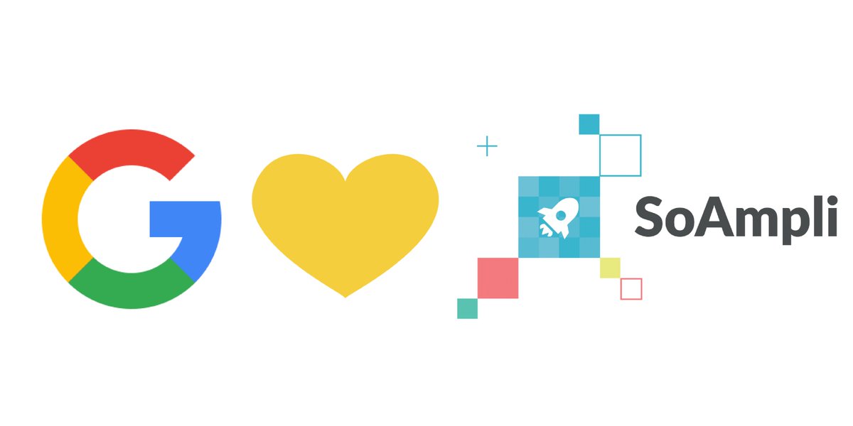 SoAmpli's tweet photo. We just got selected by #GoogleGrow as 1 of the 12 emerging companies who are most likely to succeed on the Google & Youtube platforms! 🙌🙌 https://t.co/71rCtCFQh9