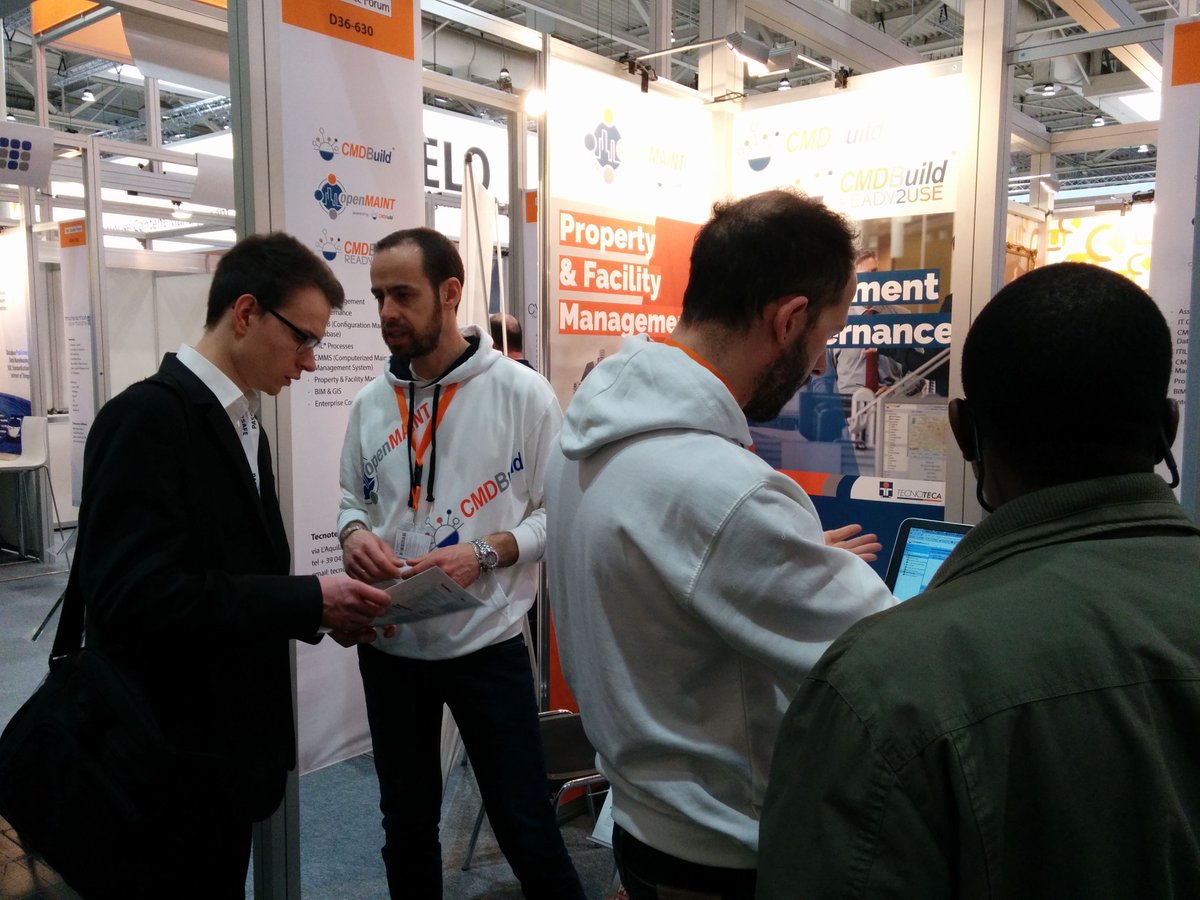 tecnoteca's tweet photo. Our team engaged at #CeBIT
@cmdbuild @openmaint_org
#cebit17 #openaource https://t.co/Oj0OIiv4wg