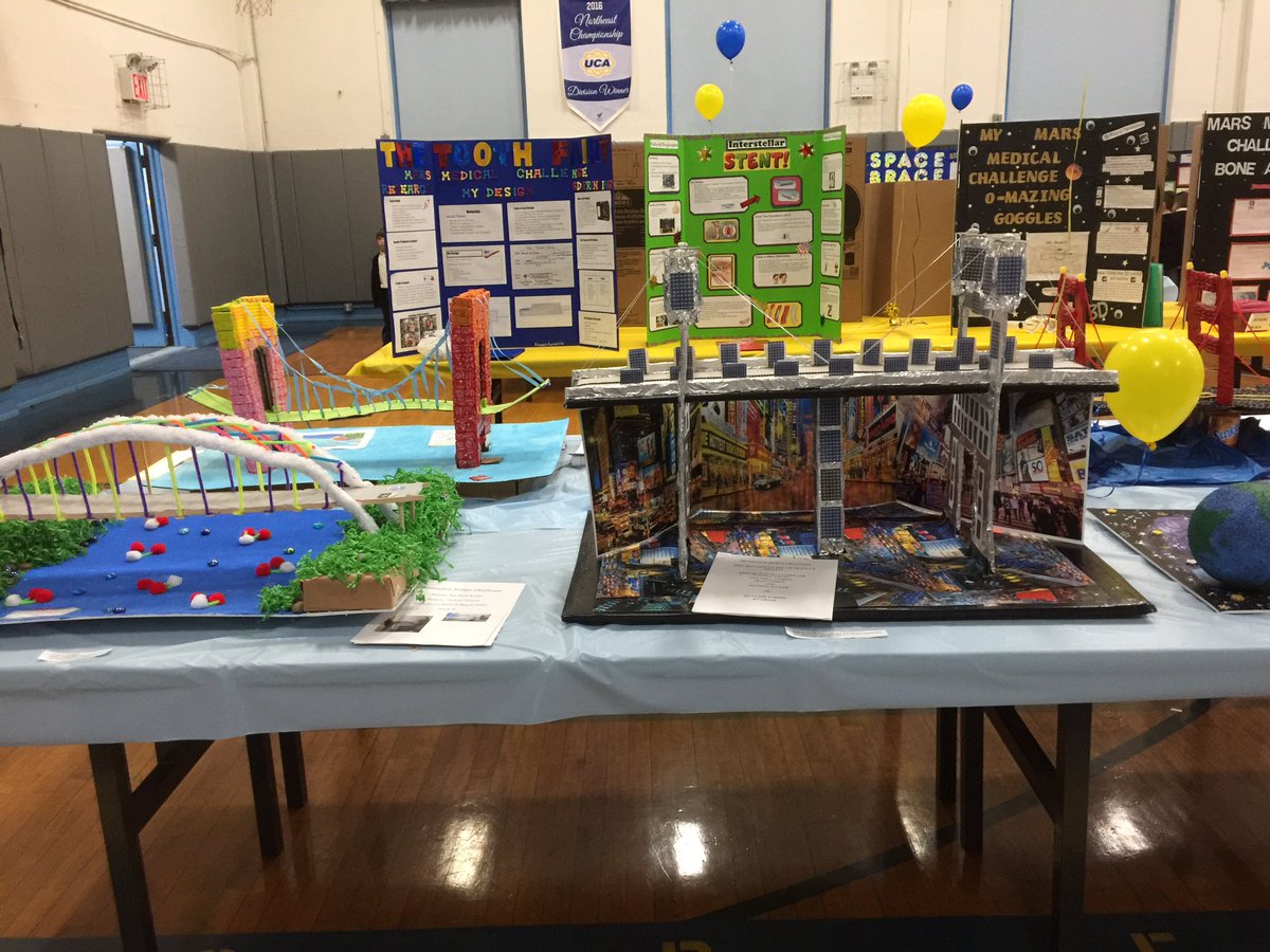 stclaresi's tweet image. Bridges on display! #scsscience