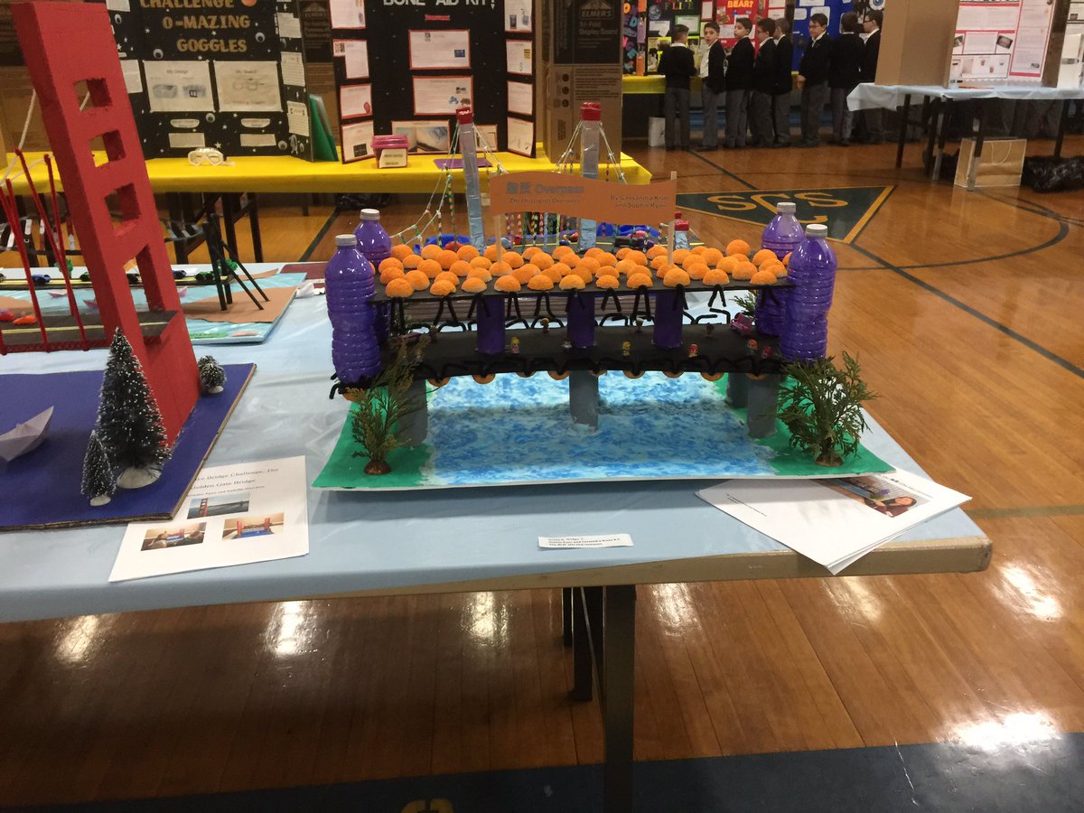 stclaresi's tweet image. Bridges on display! #scsscience