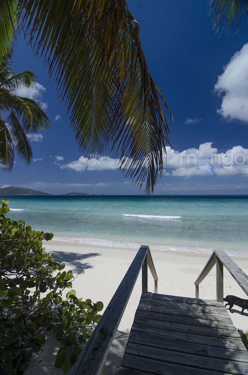 Just a few steps from the cabana to the beach <a href="/LongBayBVI/">Long Bay Beach Club</a> #bvi #caribbean #travel #beach
