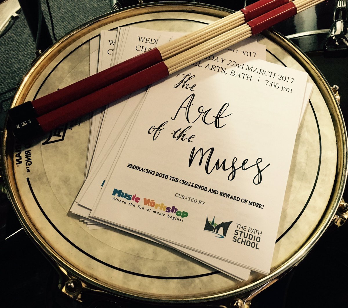 Programmes nearly done and dusted #aotm #music #performance #btech @BathStudioMusic thanks to  <a href="/HouseofBendy/">Clairelouise_B.</a> for the artwork