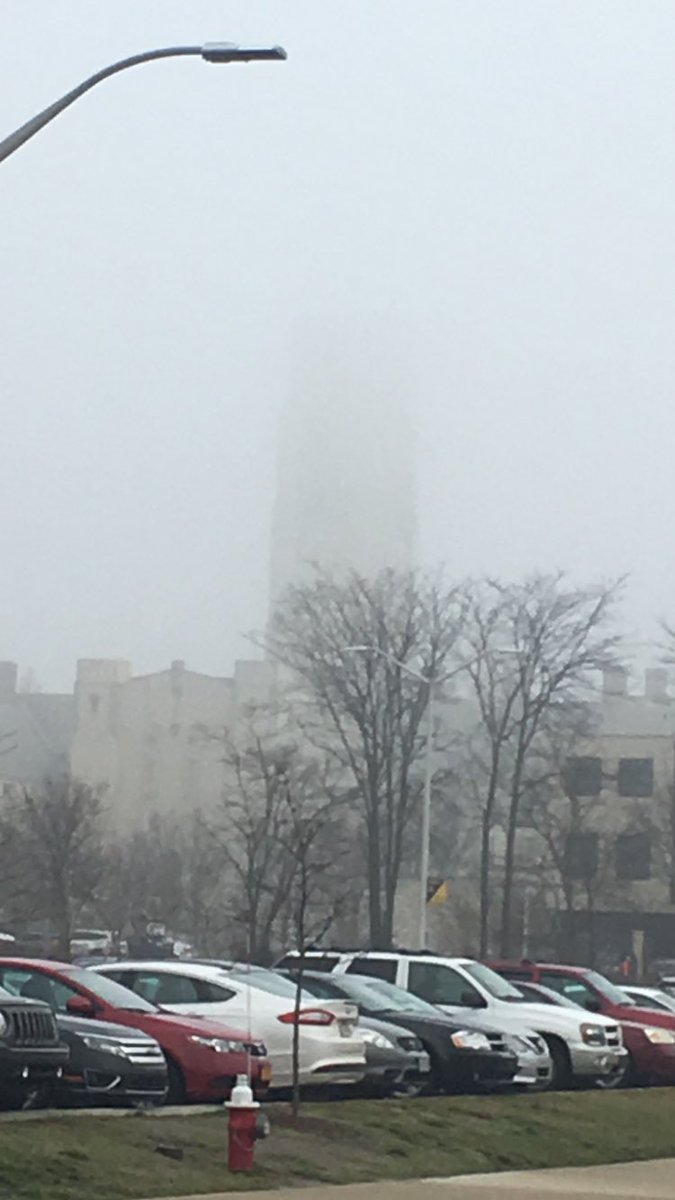 UTClockTower's tweet photo. Curse you fog! #Ugh https://t.co/30sbWMG6Np