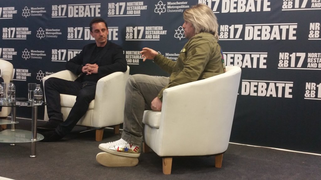 richardfrosty's tweet photo. "The 1st day we met was probably the weirdest of my life" - @hairmetalchef on the shock of getting the call from @gnev2 #NRBDebate #NRBMcr https://t.co/z7W4m8KofY