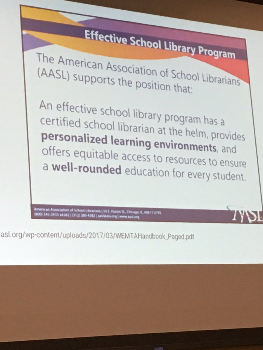 Mrs_Peterson's tweet photo. Returning to my library, I need to think about how to create personalized learning environments in the existing space. #MUcredit #WEMTA17 https://t.co/g7VZBdvZfk