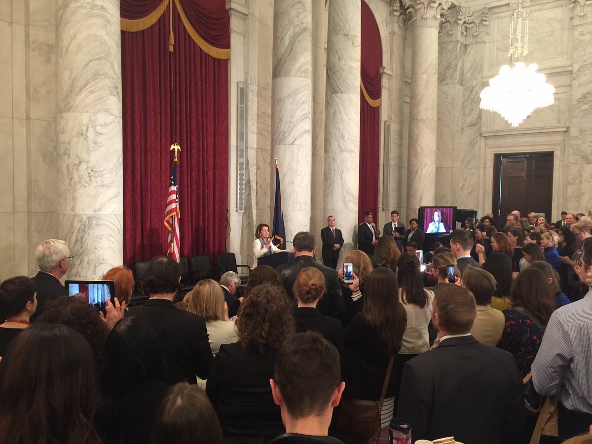 Rep. @NancyPelosi speaking at #artsadvocacy day. Call your reps today and #standforthearts! bit.ly/29QhIBN #SavetheNEA