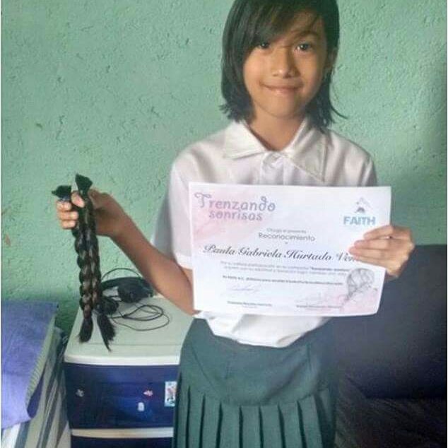 Fundacion_FAITH's tweet photo. Una pequeña más se suma a "Trenzando Sonrisas", gracias Paula porbser parte de esta noble causa. #Cuernavaca #JuntosPorQuienMásLoNecesita https://t.co/cRtj1EryNe