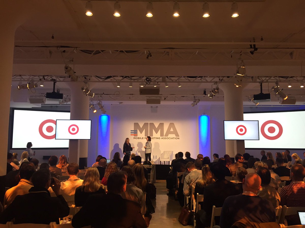MMAglobal's tweet photo. It's a packed house at today's MMA #MobileVideo Leadership Forum in NYC as @Target's @kristiargyilan speaks to attendees! #MMAF2017 https://t.co/HFnVuDFqvB