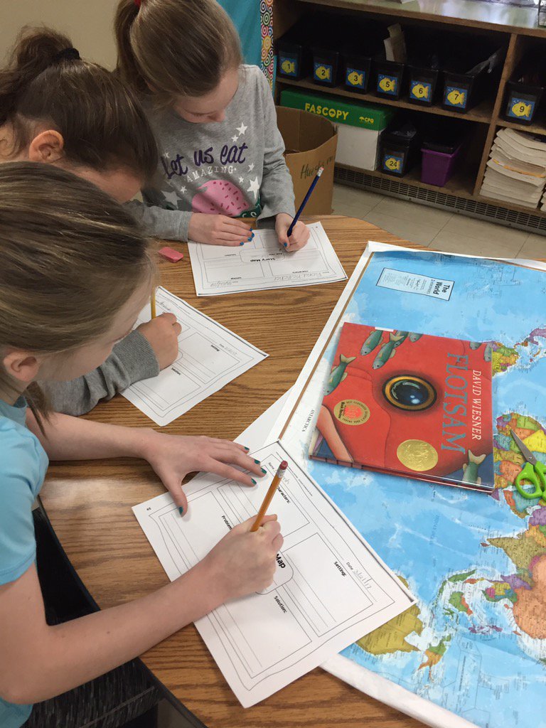 trishhues's tweet image. Using wordless picture books to analyze text! @ARPanthers @MahopacASCI #davidwiesner