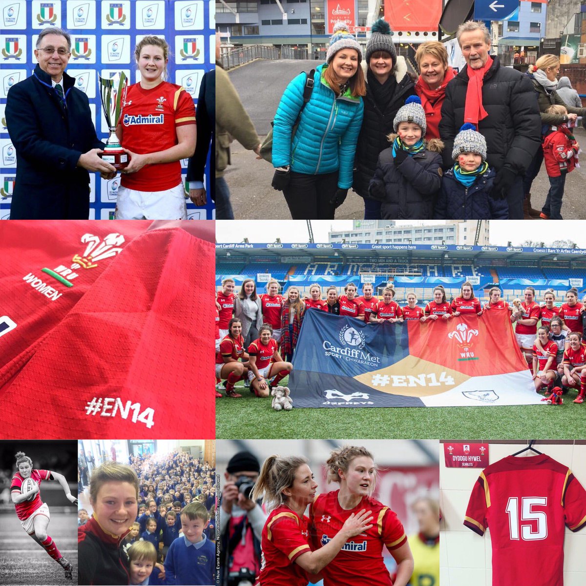 DyddguHywel's tweet photo. Diolch am yr holl gefnogaeth dros y 6Gwlad/Thanks for all your support during our 6Nations campaign #teulu #ffrindiau #gweithle #cardiffmet https://t.co/9rd3OuNPEi