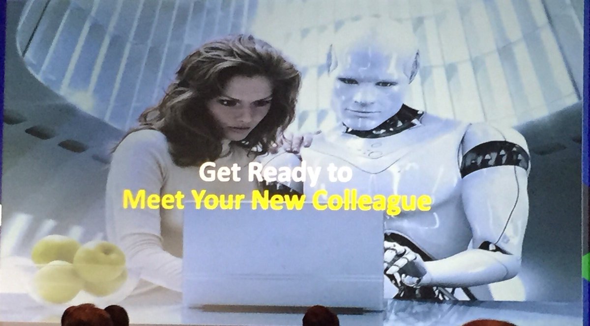 One man saw it coming ,,iRobot    Our new colleagues ..#agenda17