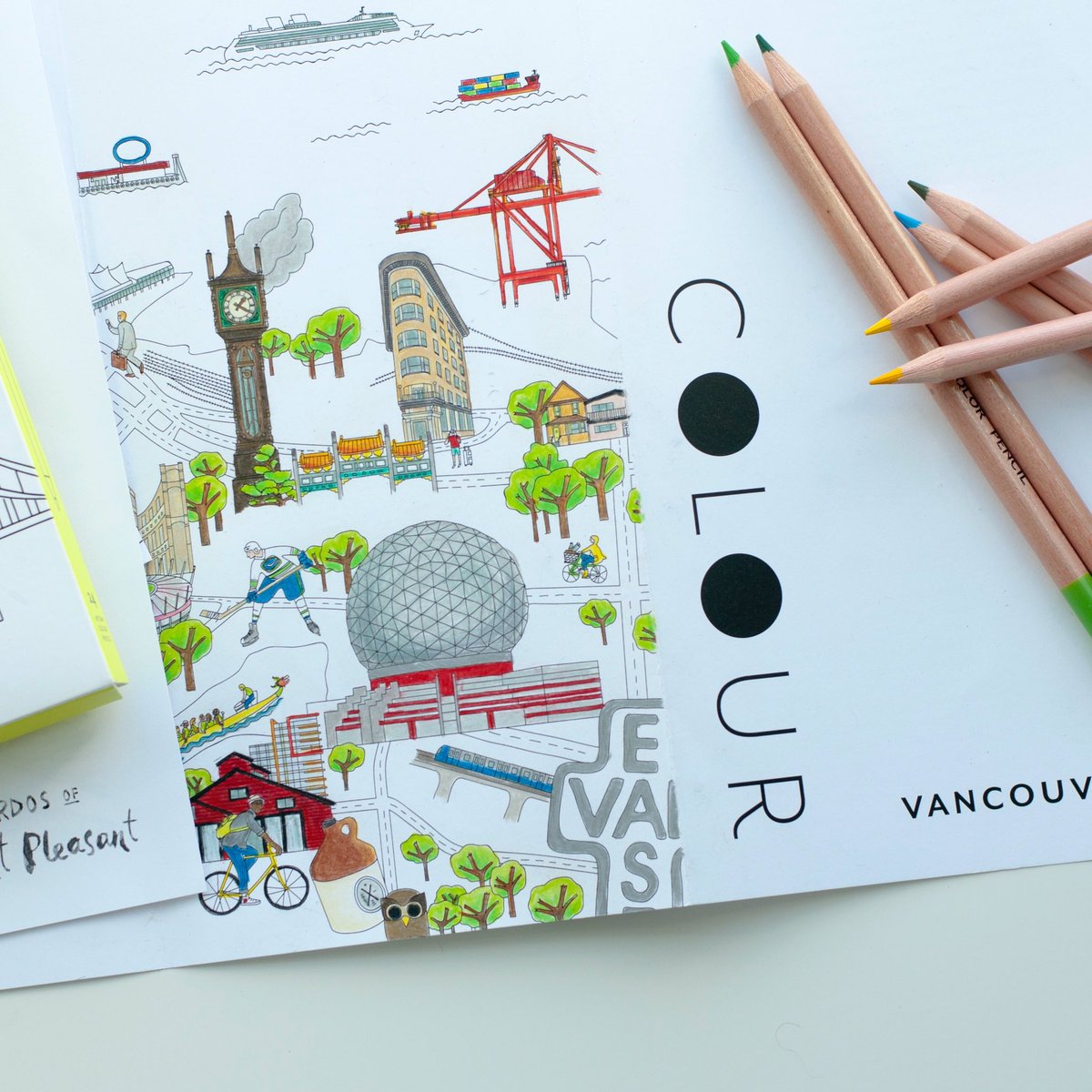 Stop waiting for spring to brighten up the city, take charge + add your own colour w/ Colour Vancouver by #pendergaibooks #mycolourvancouver