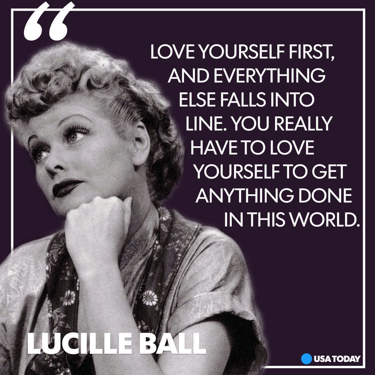 USATODAY's tweet image. You SHOULD go and love yourself. #TuesdayMotivation usat.ly/2nO97oP #wordsofwisdom #WHM2017