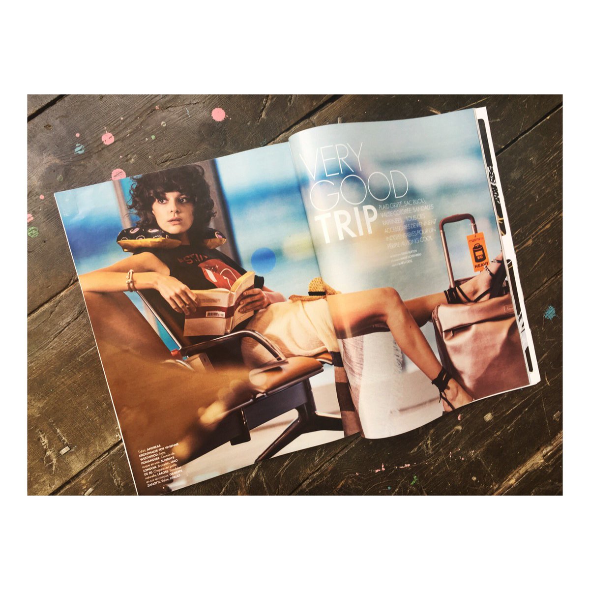 SUNDAYS_london's tweet photo. #Sundays travel pillow featured in @ellefr  Very Good Trip by @marielichtenberg 📸 @davidburtonstudio model @martaortizp 🌟 https://t.co/qitbsmRVvP