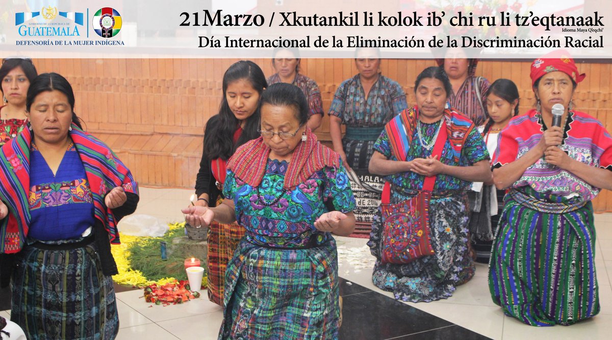 DEMI_gt_'s tweet photo. 21 de marzo / Xkutankil li kolok ib’ chi ru li tz’eqtanaak
#DíaInternacionalDeLaEliminaciónDeLaDiscriminaciónRacial https://t.co/DX3oH0ZMDE