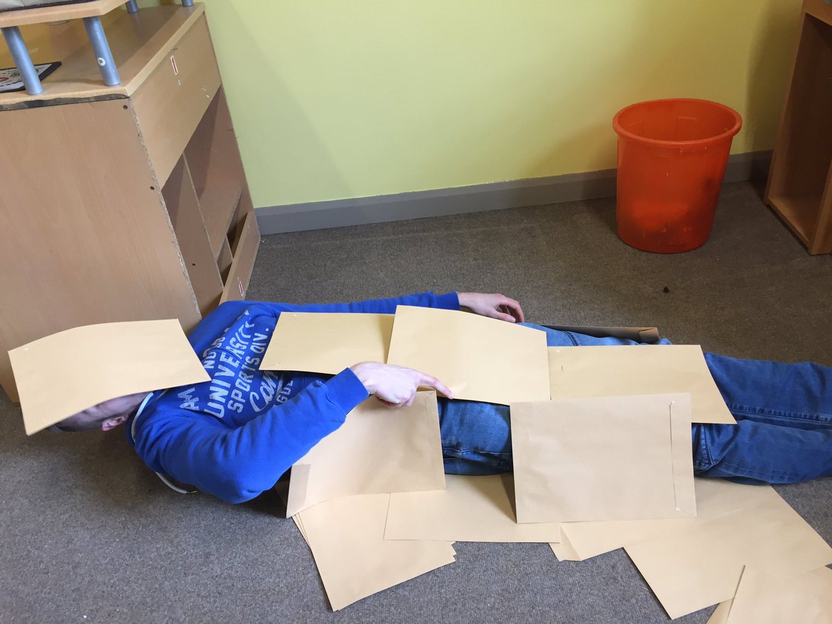 Working hard on a new comedy skit