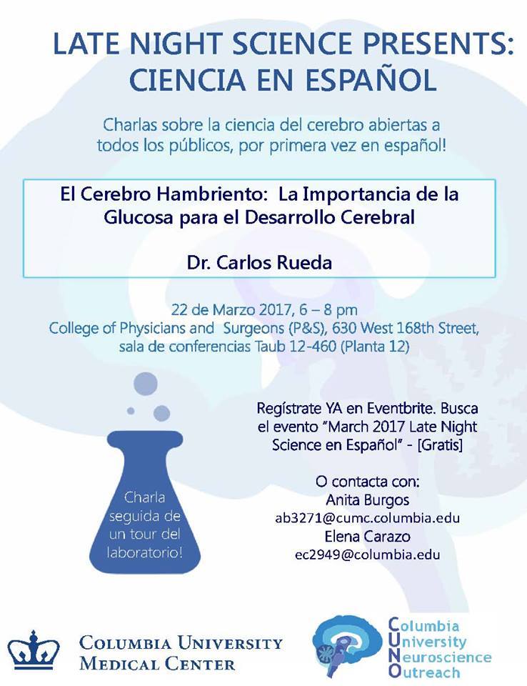 comunidadECUSA's tweet photo. No os perdáis mañana a @RuedaCB en "Late Night Science: Ciencia en Español" #ECUSA-NY @ColumbiaMedic https://t.co/4NVNnKeMyO