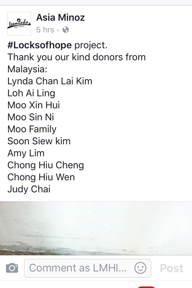 LeeMinHoInt's tweet photo. #Locksofhope project, thank you for giving selflessness to make the world a better place to live in https://t.co/eBluqAzIGH