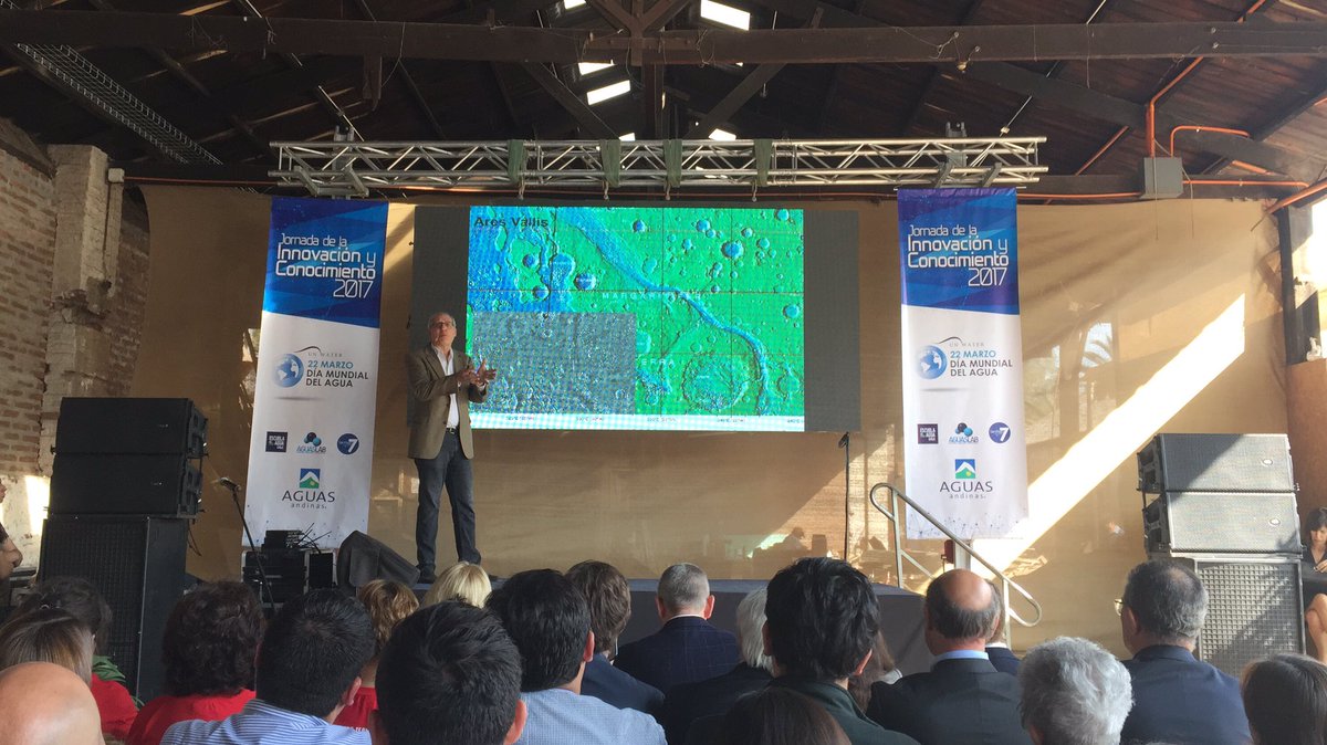 rhmpetit's tweet photo. Asistiendo a jornada de innovación @aguas_andinas @aguaslab, Masterclass de Miguel San Martin: Agua en Marte #worldwaterday #Nasa https://t.co/e43w5e3jXO