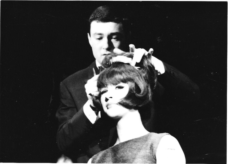 #VidalSassoon at his first #Wella show in Birmingham around #1960  Model Jacky Bowyer