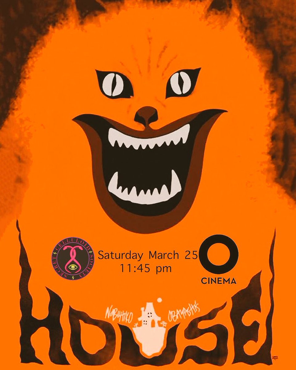 OCINEMA's tweet image. #House a.k.a "#Hausu" is a Japanese comedy horror film playing THIS Saturday @ 11:30PM! 😱🎦
📍#MiamiBeach 
Get 🎟 👉o-cinema.org 👍👏