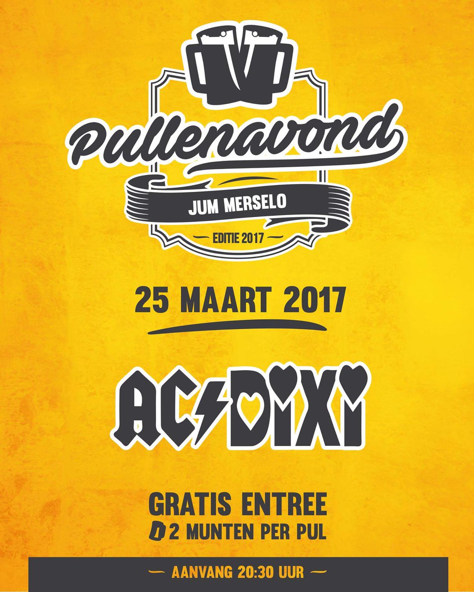 ACDixi's tweet photo. Aanstaande zaterdag mogen we weer naar de JUM #Merselo  ! Gratis entree en "pullenavond", wat wil je nog meer? https://t.co/RxT70k9ETy