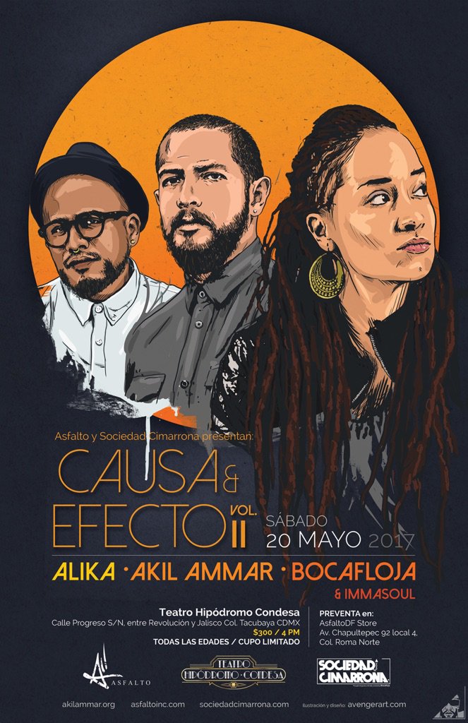 AkilAmmar's tweet photo. Causa &amp; Efecto! Mayo 20 CDMX!
Preventa inicia este Jueves en la AsaltoDF Store! No se queden fuera! @AlikaAlianza @Bocaquilombo @ASFALTOINC https://t.co/RSmuDKjhaP