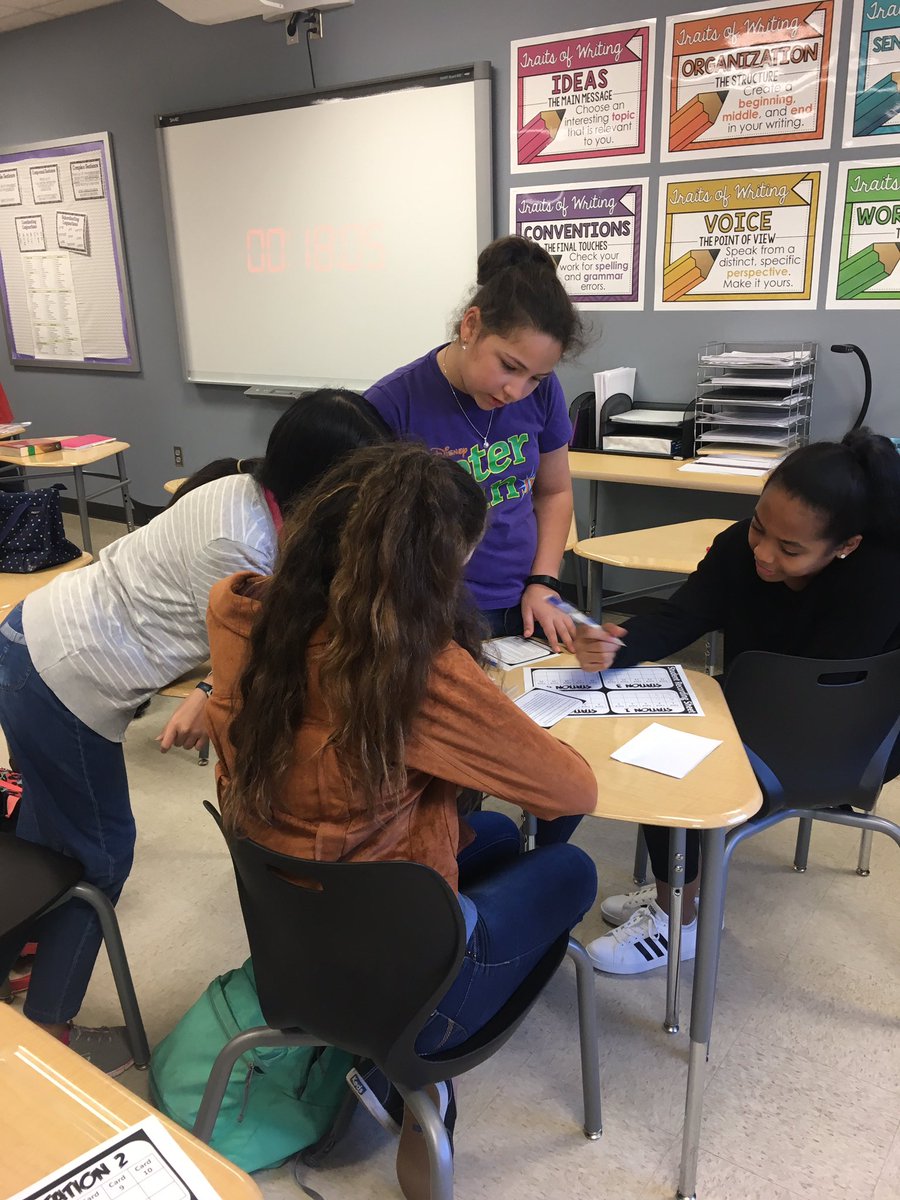MsMorgart's tweet photo. Will these super smart seventh graders crack the STAAR code and ESCAPE our classroom? #chargerswrite @sgtvaughn21 @LeamanJH https://t.co/ptimL73uVP