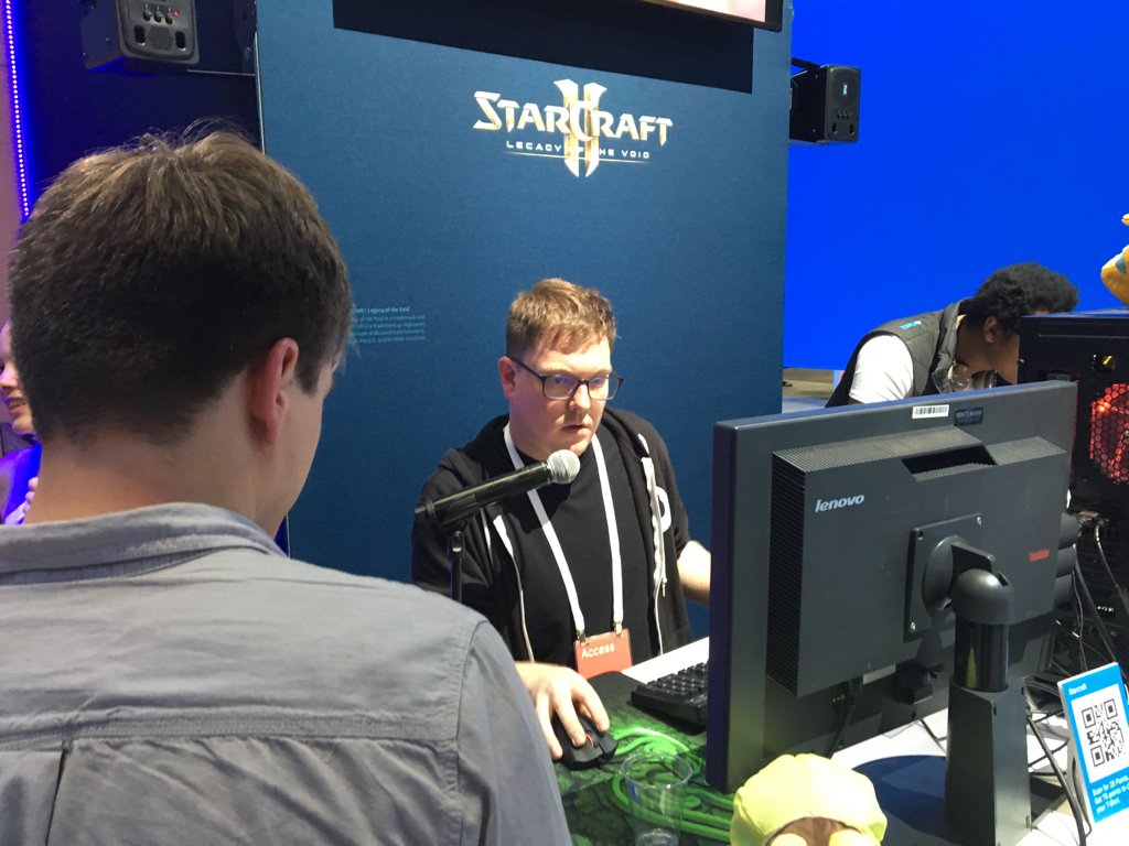 RealGeneKim's tweet image. Holy cow, want to see someone with coolest job ever? @nibalizer doing Watson analysis of Starcraft 2 esports! #ibmconnect