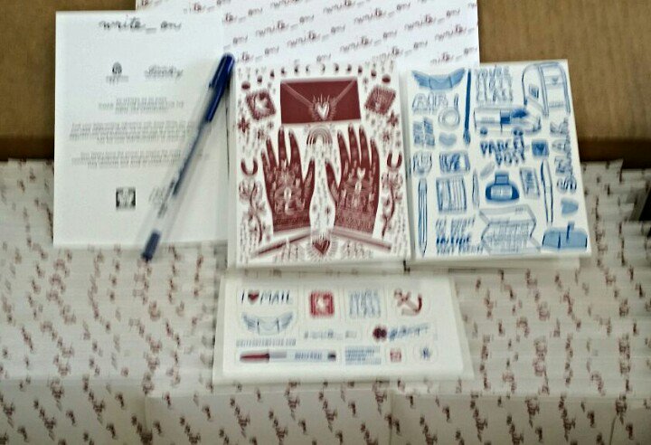 Our school is ready to take on the #write_on challenge at our Books,Bears&amp;Blankets event, thanks to <a href="/eggpress/">Egg Press</a> <a href="/helloluckycards/">Hello!Lucky</a> <a href="/mohawkpaper/">Mohawk</a>!