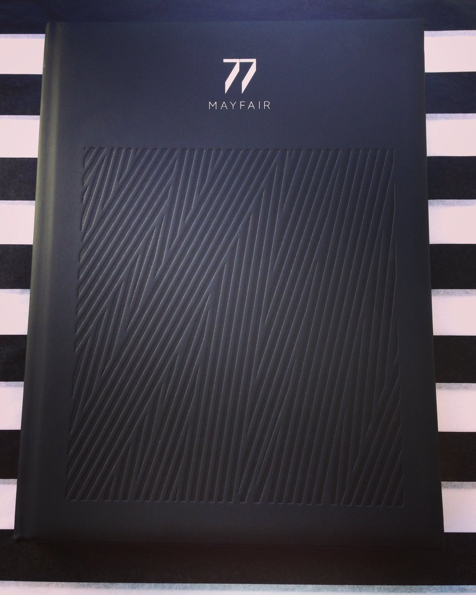77 Mayfair Brochure. Foil and a beautiful blind deboss on to a Nappan Jaipur cover. #TheArtOfPrint