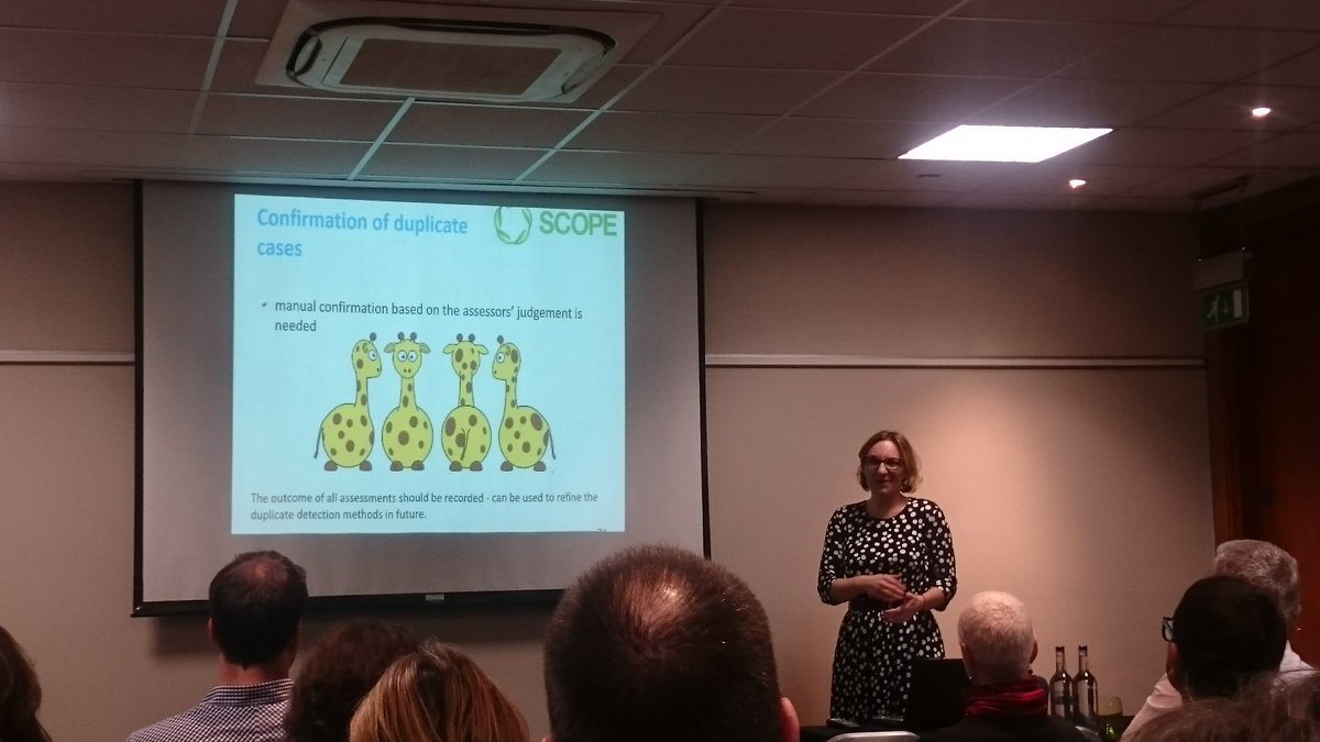EU_SCOPE's tweet image. #Pharmacovigilance #duplicatedetection findings from @EU_SCOPE ADR Collection work presented by K.Gvozdanovic #HALMED #SCOPEJointAction