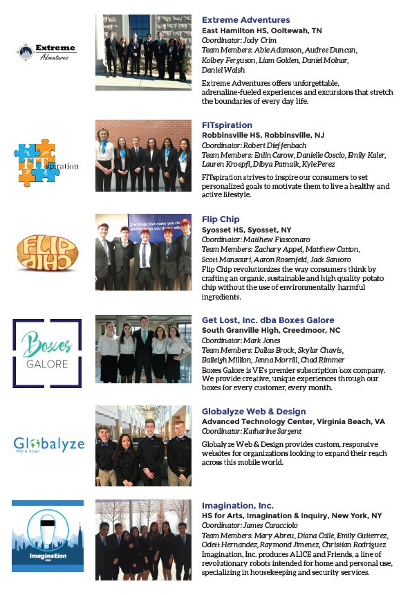 VEInternational's tweet image. 2017 National Business Plan Competition Finalists! It takes lots of work from lots of great people to get to this point. Congrats to all!