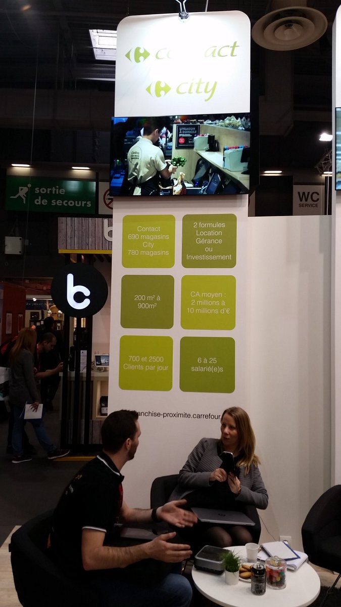 IVS_engineering's tweet photo. Présentation #ivstore à @GroupeCarrefour au #Salondelafranchise. https://t.co/rN8sOGQyH8
