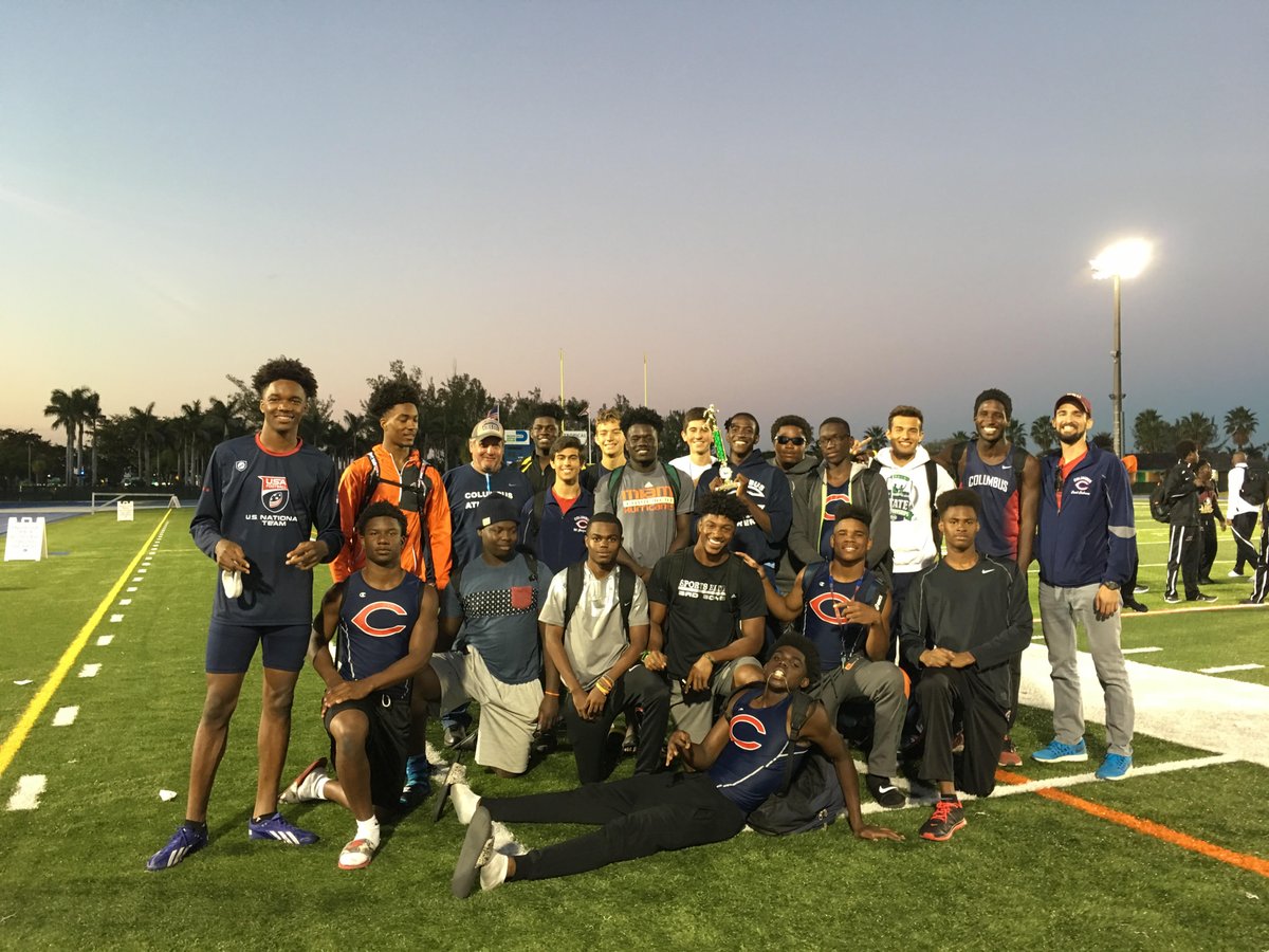 ColumbusHS_Mia's tweet photo. Our Track & Field team is on 🔥, winning the Youth Fair Meet and breaking school records along the way! #CPride #Adelante #CCHSTrack https://t.co/T4tMqPuRkV