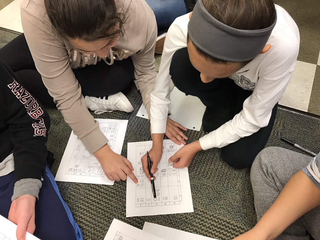 6gradesnippets's tweet photo. Studying the ancient Mayan culture today and learning to write in Mayan! #groupchallenge #ancientcultures https://t.co/61m67a5WFc