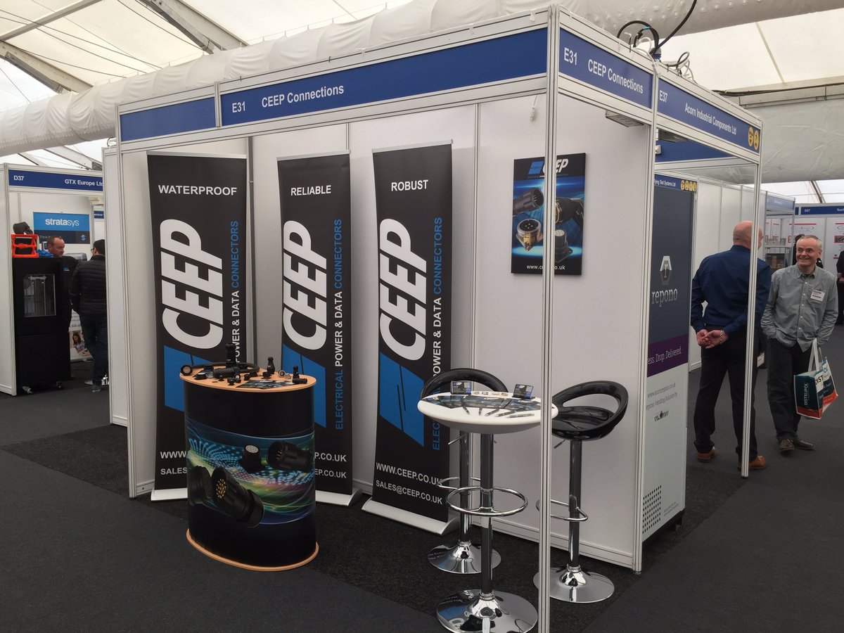 CeepConnectors's tweet image. The calm before the storm. It&apos;s been a good day. See you all again tomorrow. #southernmanufacturingshow #farnborough