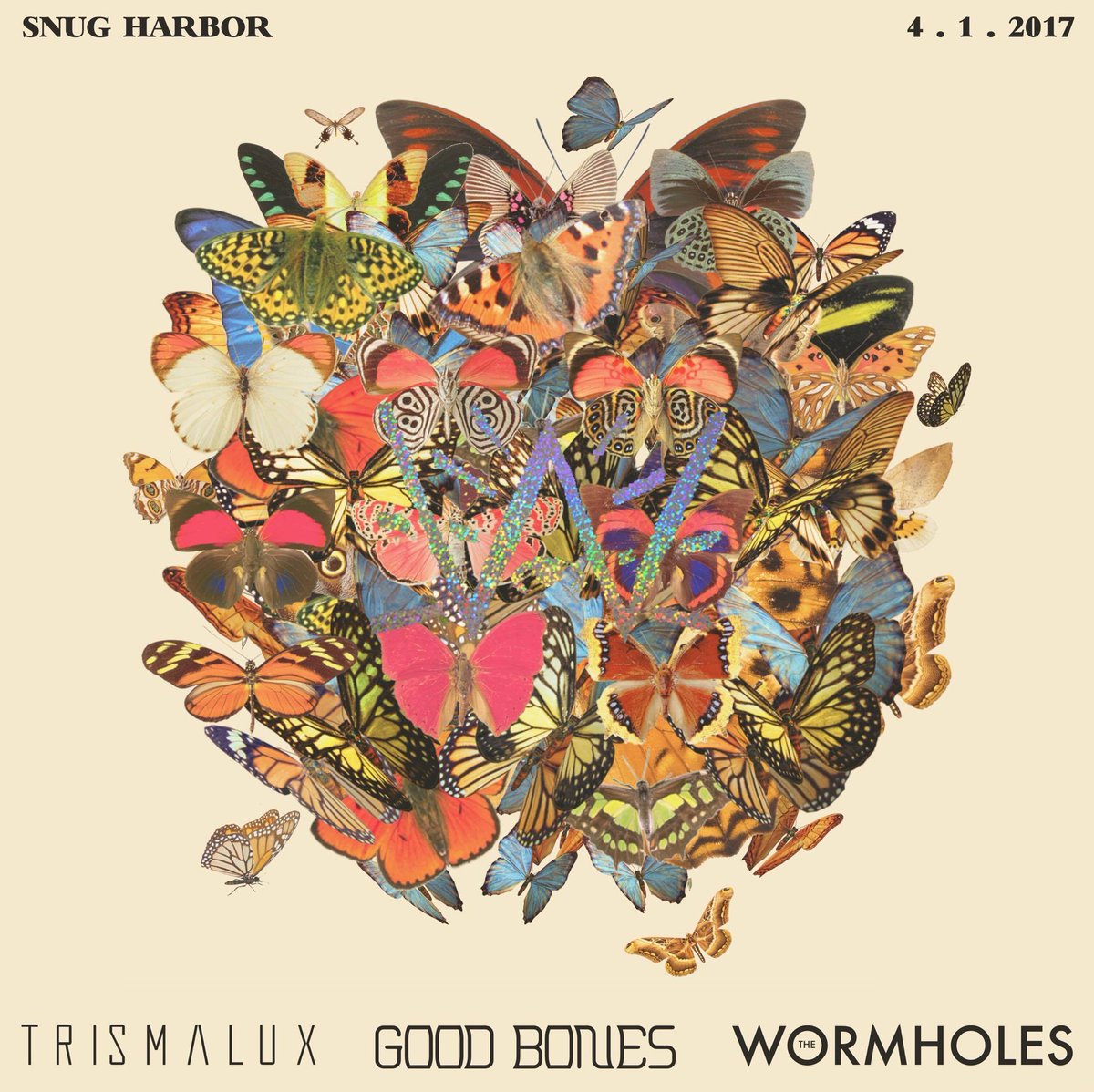 Join us April 1st at <a href="/SnugRock/">Snug Harbor</a> with @wearewormholes and Trismalux (no joke!). See you there! #cltmusic #charlotte