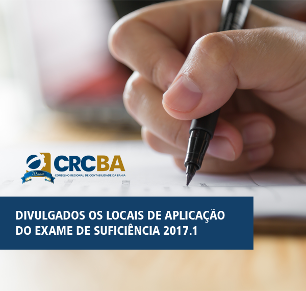 crcbahia's tweet photo. Confira os locais de provas do Exame de Suficiência 2017.1: https://t.co/3Qwm2nrXIN https://t.co/FDf4VNejty