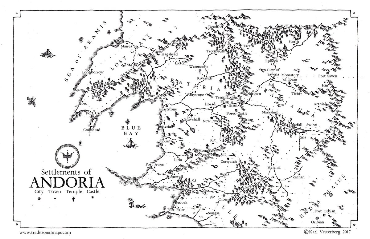 traditionalmaps's tweet photo. A quick #practice #map I did today. Sometimes black and white is all it takes!

https://t.co/ew5yjHPFa0

#fantasy #rpg #worldbuilding #art https://t.co/qb1UvuCZdf