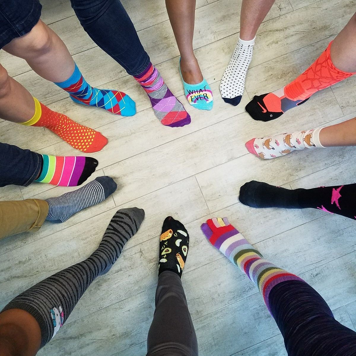 TowerCayman's tweet photo. #RockYourSocks with #TeamTower for #WorldDownSyndromeDay! #RYSCayman https://t.co/2qFTz3tpGj