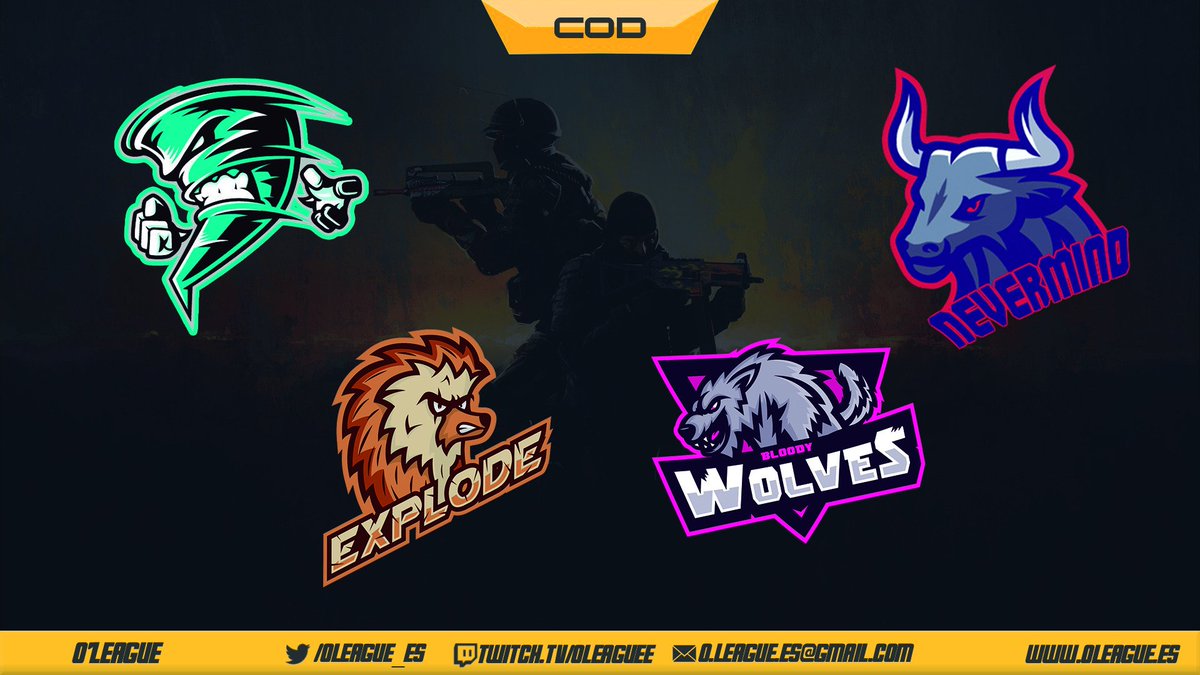 OLeague_es's tweet photo. Presentamos a los cinco primeros equipos de la #LigaInfinity. @TorNaDo_Club1 @eXplodeClub @BloodyWolveClub y @NeverMindEsp, pronto el resto. https://t.co/HJuWvWXwi6