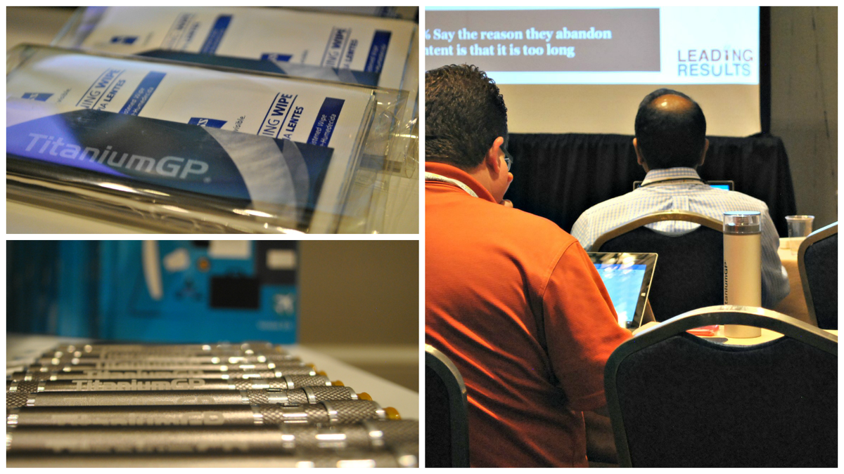 TitaniumGP's tweet photo. “We heard that some #GPUGAmplify attendees liked our #TitaniumGP giveaways very much. Stop by our booth #11 and get yours” @GPUG #MSDynGP https://t.co/0UcBhh4SvY