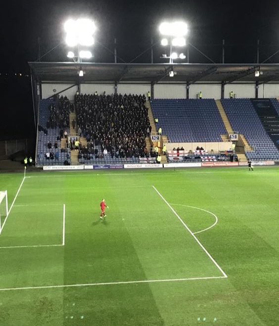 Wwawaydays's tweet photo. Respect to the Bolton lot who have travelled 3 hours on a Tuesday night to Oxford United which is televised! #BWFC  #OUFC 👏🏼⚪️⚪️⚪️ https://t.co/TASxekZMqS